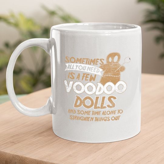 Doll Costume Gift Scary Karma Voodoo Halloween Coffee Mug