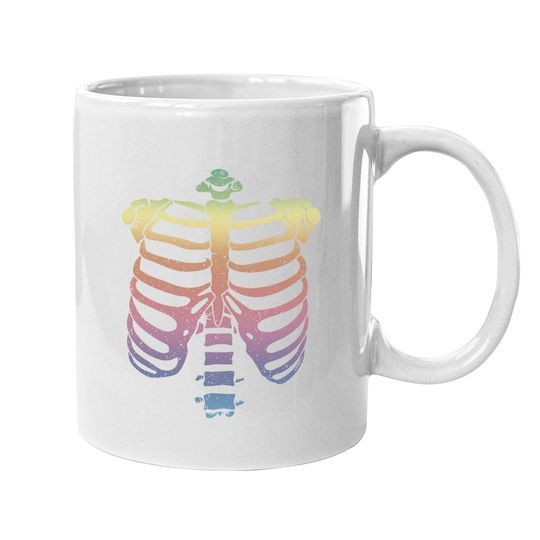 Halloween Skeleton Rib Cage Coffee Mug