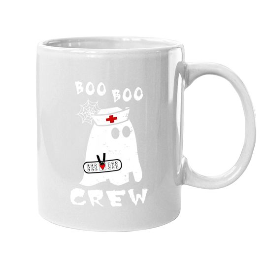 Boo Boo Crew Halloween Ghost Nurse Coffee Mug