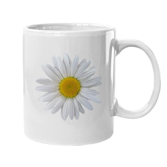 White Daisy Flower Blooming Coffee Mug