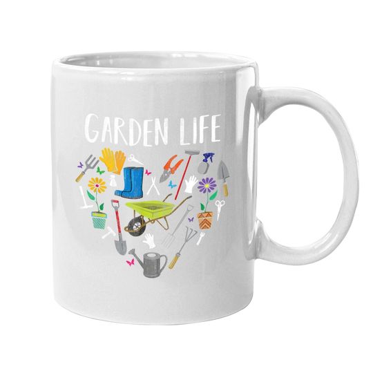 Distressed Garden Life Gardening Gift Ideas Coffee Mug