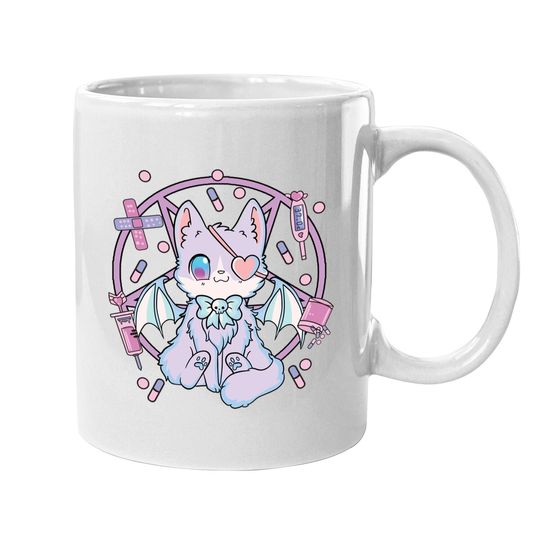 Pastel Goth Kawaii Yami Cat Coffee Mug
