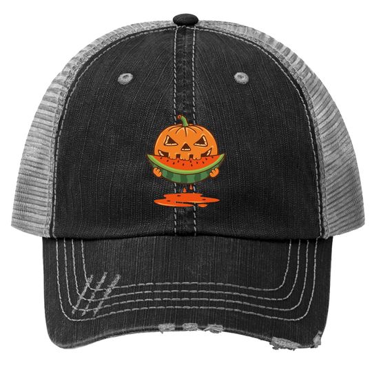 Pumpkin And Watermelon Classic Trucker Hat