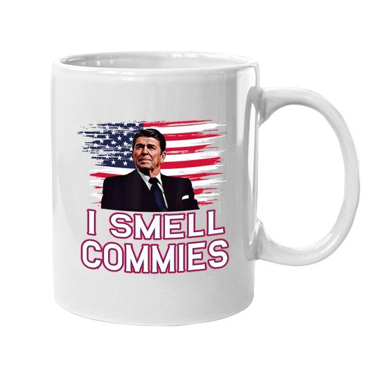 Ronald Reagan I Smell Commies Republican Democrats Usa Coffee Mug