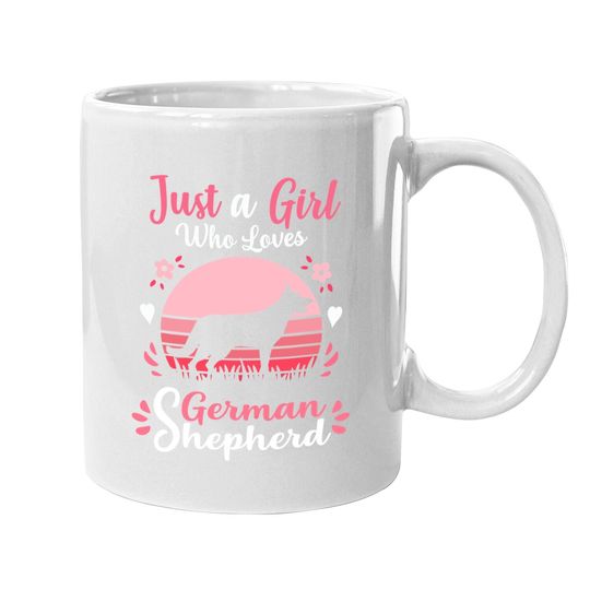 Just A Girl Who Loves German Shepherd Dog Coffee Mug