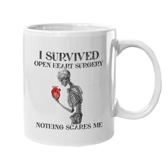 I Survived Open Heart Surgery Survivor Gift Coffee Mug
