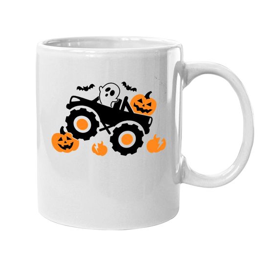 Pumpkin Monster Truck Halloween Coffee Mug