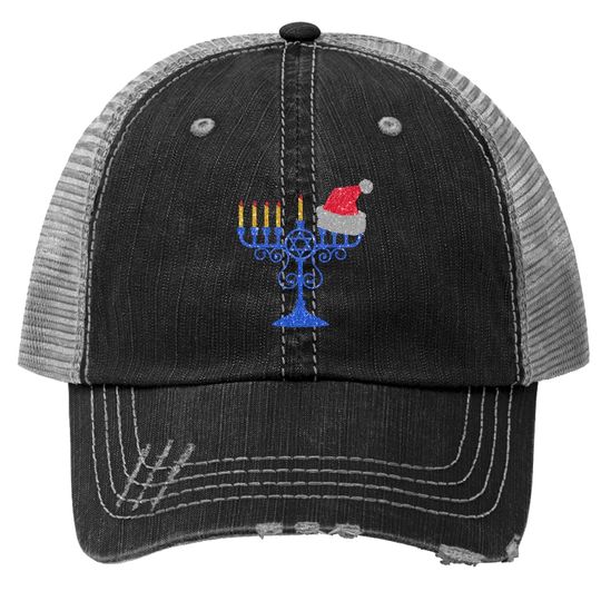 Christmas Candle Trucker Hat