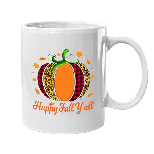 Happy Fall Y'all Autumn Season Coffee Mug