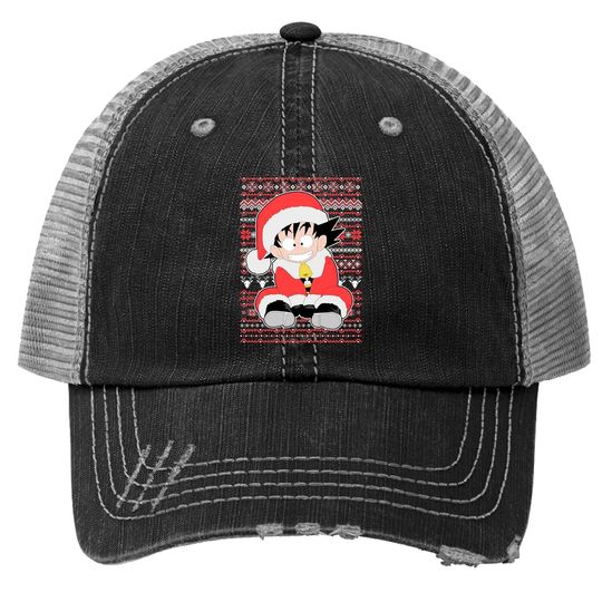Goku Christmas Trucker Hat