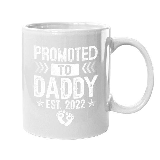 Promoted To Daddy Est 2022 Soon To Be Daddy Coffee Mug