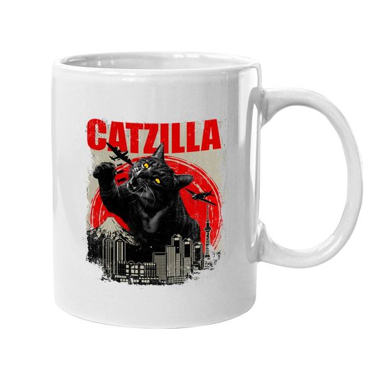 Catzilla Cat Lover Kitten Kitty Coffee Mug