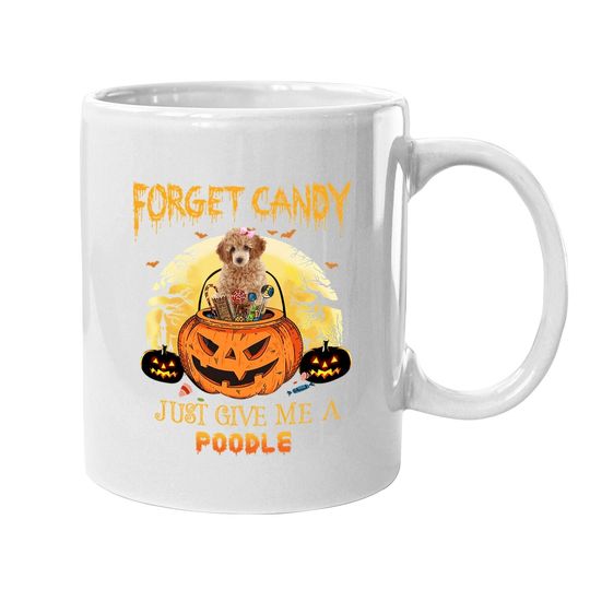 Candy Pumpkin Poodle Dog Coffee Mug