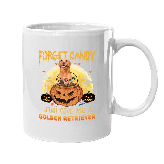 Candy Pumpkin Golden Retriever Coffee Mug
