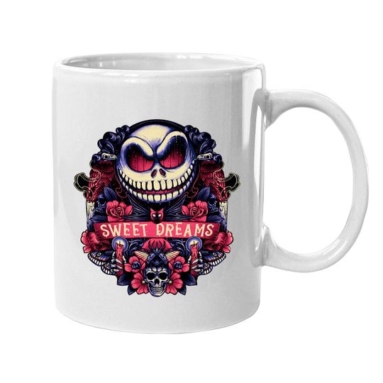 Nightmare Before Christmas Coffee Mug Jack Skellington Skull Face Sweet Dream Coffee Mug For Men