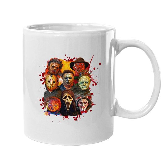 Horror Movie Killers Characters Friends Michael Myer Halloween 2021 Coffee Mug