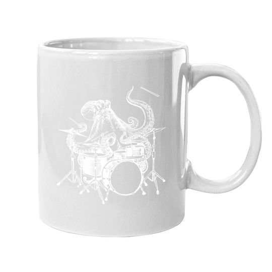 Drummer Octopus Playing Drums Coffee Mug