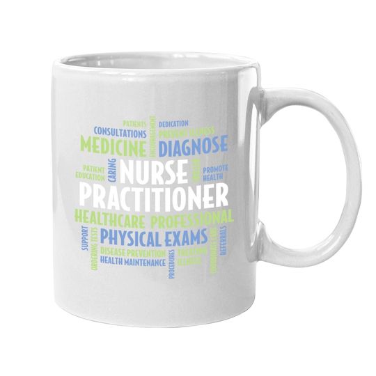 Nurse Practitioner Np Words Coffee Mug