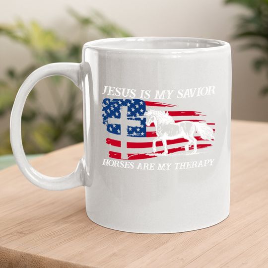 Horses Are My Therapy Classic Coffee Mug