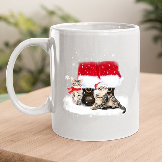 Cats And Santa Claus For Cat Lover Classic Coffee Mug