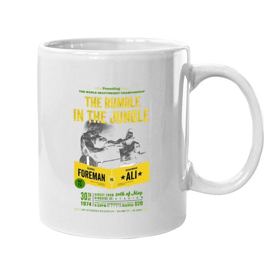 The Rumble In The Jumple Boxing Vintage Coffee Mug