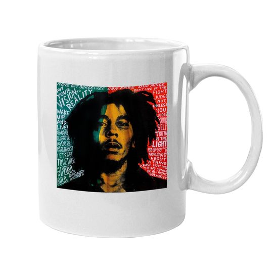 Bob Marley Retro Pop Art Coffee Mug