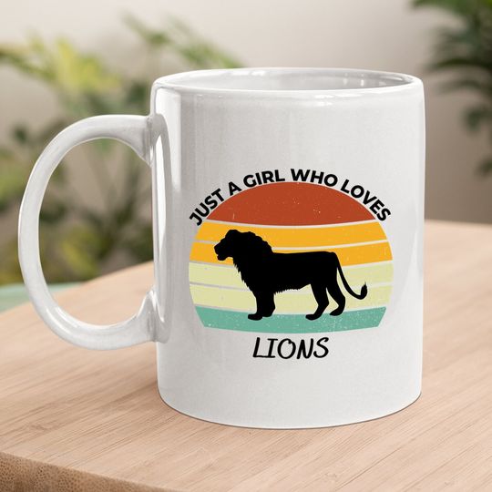 Just A Girl Who Loves Lions Classic Coffee Mug