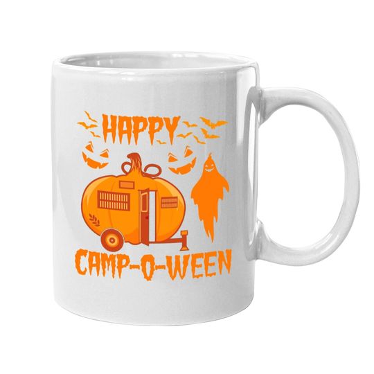 Happy Camp-o-ween Funny Camping Halloween Pumpkin Boo Gift Coffee Mug