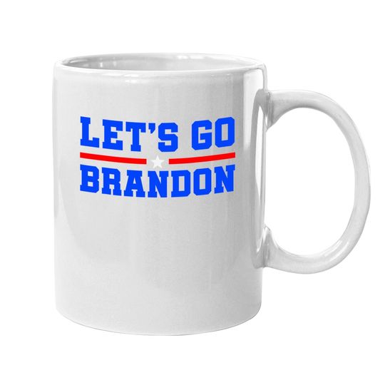 Let's Go Brandon Conservative Usa Flag Coffee Mug