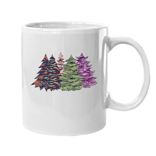 Camouflage Christmas Trees Coffee Mug