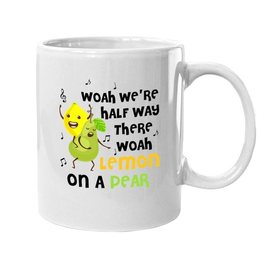 Lemon On A Pear | Funny Foodie Coffee.  mug