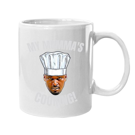 My Momma's Cooking Kwame Brown Mama's Son Peoples Champ Bust Coffee.  mug