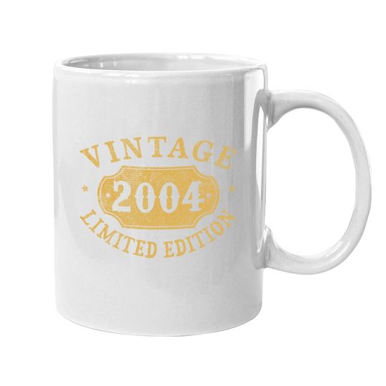 2004 17 Years Old 17th Birthday, Anniversary Gift Limited Coffee.  mug