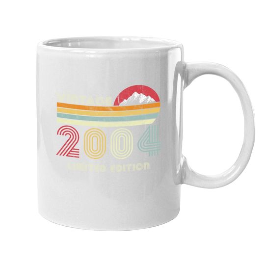 17 Year Old Gifts Vintage 2004 Limited Edition 17th Birthday Coffee.  mug
