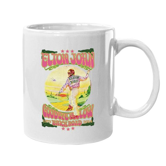 Tiwywln Elton John Goodbye Yellow Brick Road Fashion Coffee.  mug