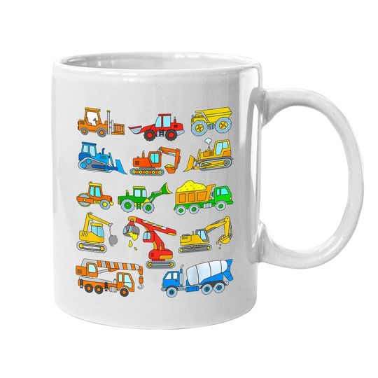 Construction Excavator Coffee.  mug For Boys Girls And Coffee.  mug