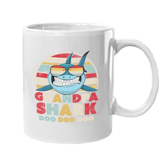 Grandpa Shark Coffee.  mug, Gift For Grandad Coffee.  mug