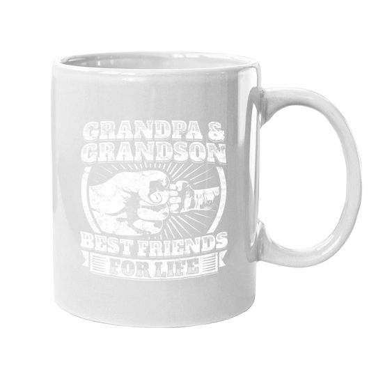Grandpa And Grandson Gift Family Coffee. mug Grandad Fist Bump Mug