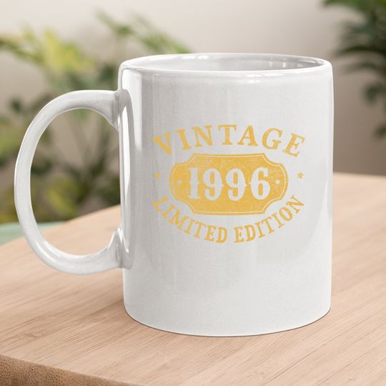 25 Years Old 25th Birthday Anniversary Gift Limited 1996 Coffee.  mug