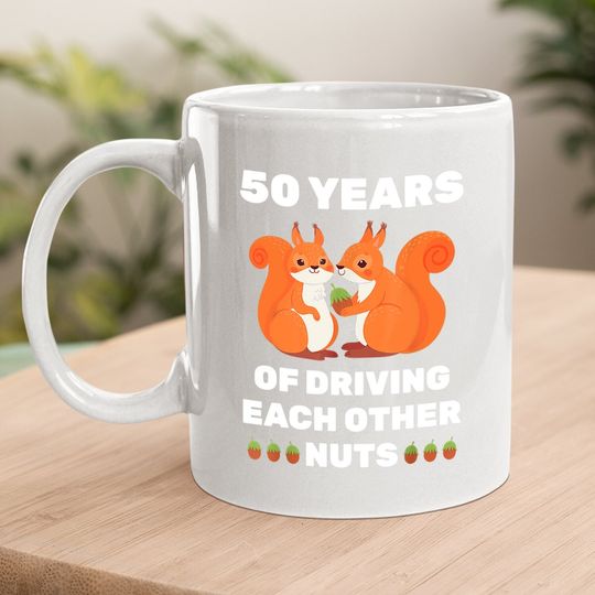 50th 50-year Wedding Anniversary Funny Couple For Him Her Coffee.  mug