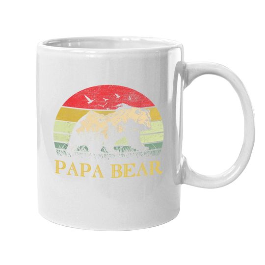 Papa Bear Best Dad Tfathers Day Father Pop Coffee  mug