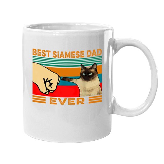Vintage Best Siamese Cat Dad Ever Coffee  mug