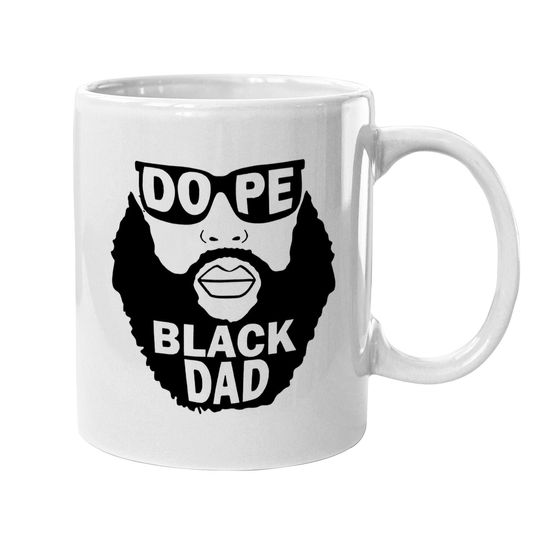 Dope Black Dad Gift Father's Day Coffee  mug