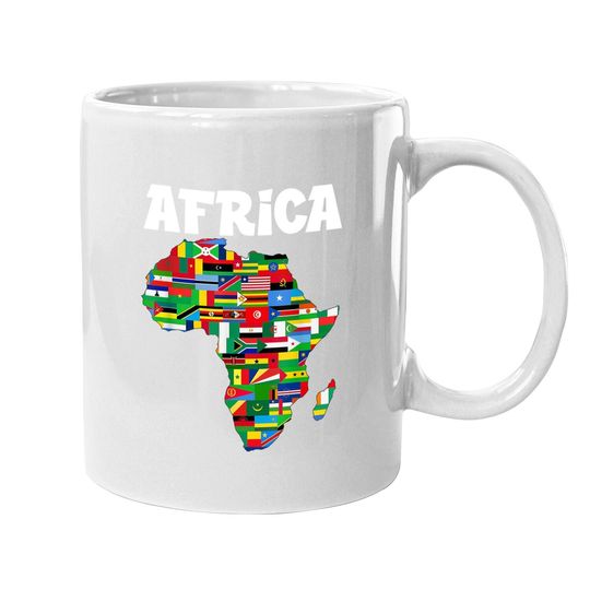 Africa Coffee Mug Proud African Country Flags Continent Love