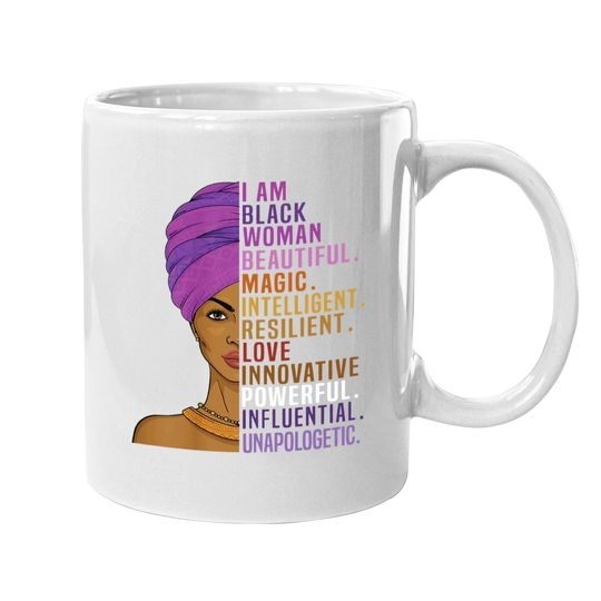 I Am Black Woman Black History Month Coffee Mug