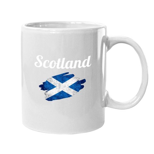 Euro 2021 Coffee Mug Scotland Fans Vintage