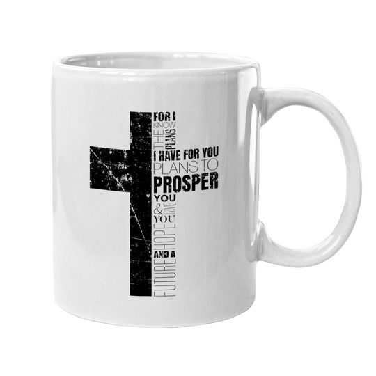 Jeremiah 29:11 Christian Bible Verse Gifts Cross Religious Coffee Mug