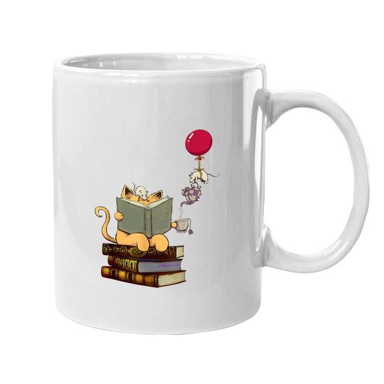 Kittens, Cats, Tea,books And Balloon Gift T Coffee Mug