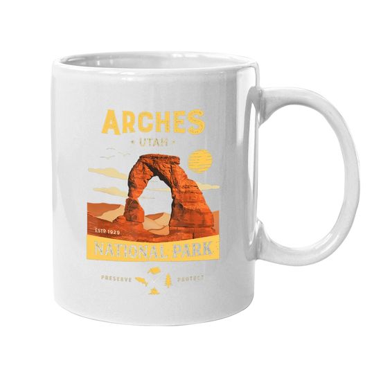 Arches National Park Coffee Mug Delicate Arch Vintage Utah Gift