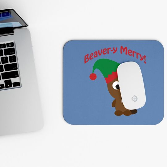 Happy Holidays Beaver Classic Mouse Pads